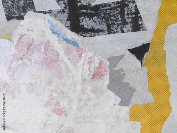 Obraz Fond affiches déchirées