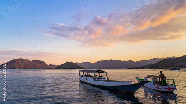Obraz Sunset at Komodo Island