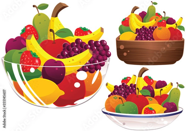 Obraz Assorted fruit bowls