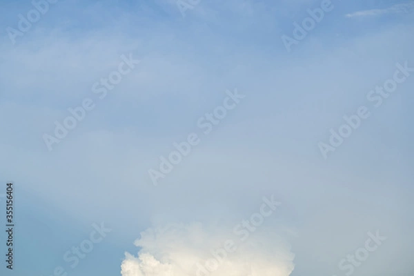 Obraz cloudy sky view sushine blue background