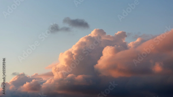 Obraz red clouds in the sky