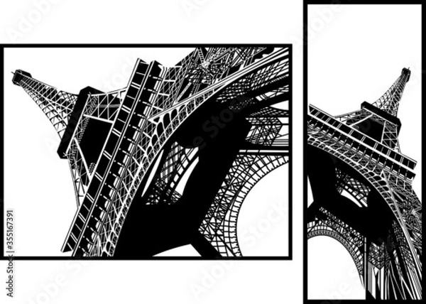 Fototapeta eiffel tower paris france