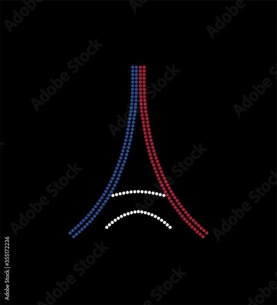 Fototapeta Eiffel Tower with Colours of French Flag.



Paris Eiffel Tower icon , Vector Illustration
