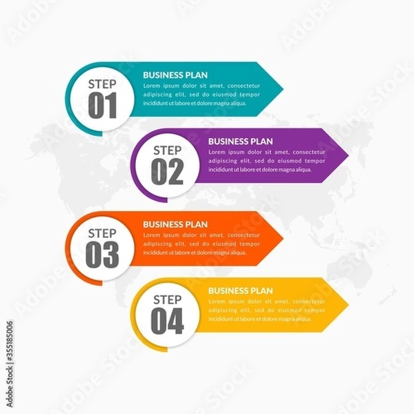 Fototapeta Creative Business Infographic Element Premium Vector