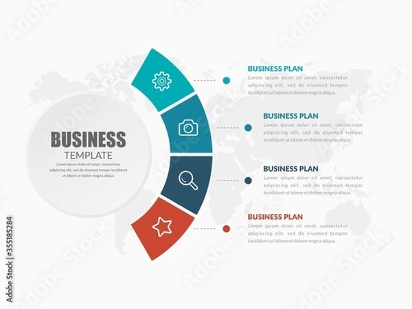 Fototapeta Creative Business Infographic Element Premium Vector