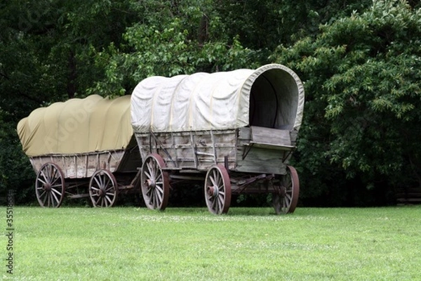 Obraz Covered wagons