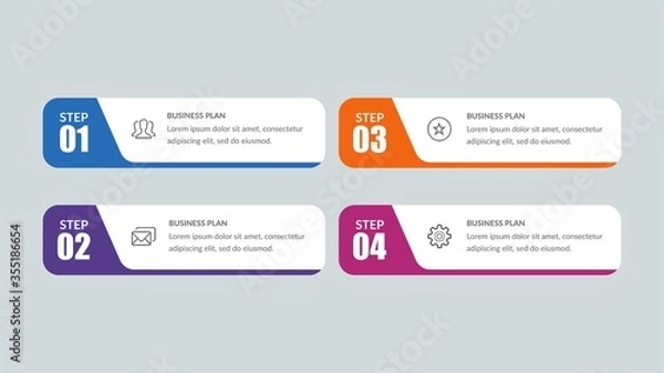 Fototapeta Creative Business Infographic Element Premium Vector
