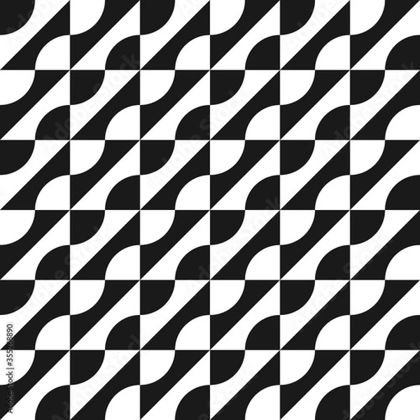 Obraz Seamless geometric abstract pattern with elements of wave shape