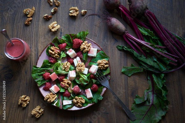 Obraz sałatka orzechy 