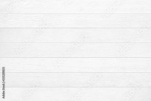 Fototapeta Biały szary kolor drewna tekstury poziomej dla tła. Światło powierzchniowe oczyszczone z widoku blatu. Naturalne wzory do projektowania dzieł sztuki i wnętrz lub na zewnątrz. Grunge stare białe drewno deska ścienna wzór.