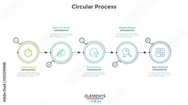 Fototapeta Modern Infographic Template