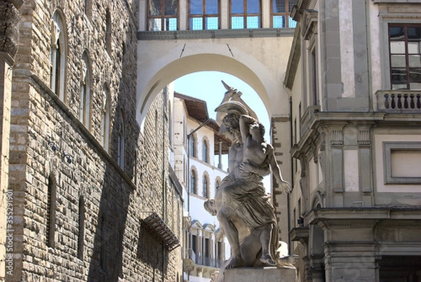 Obraz Florence, Italy - May 5 2019: a marble sculpture in Loggia dei Lanzi, in Piazza della Signoria 