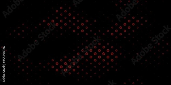 Obraz Dark Red vector template with esoteric signs.