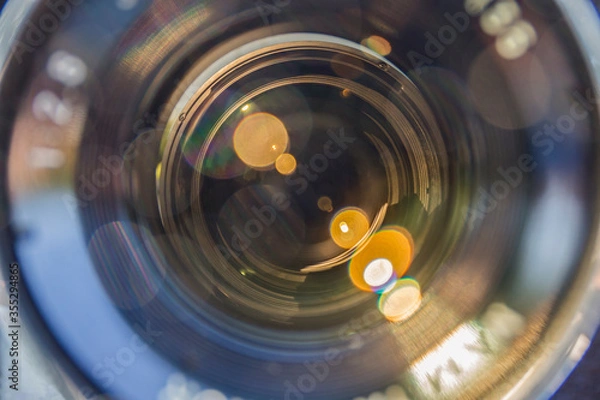Obraz camera lens close up