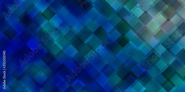 Fototapeta Light BLUE vector texture in rectangular style.