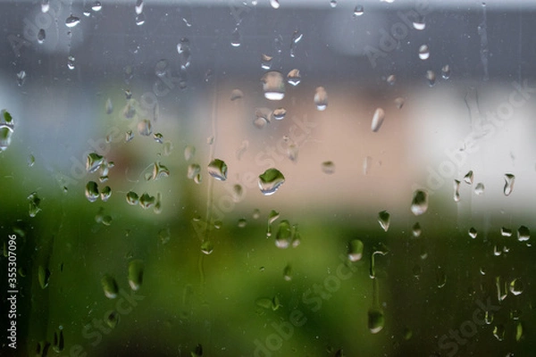 Obraz raindrops on the window