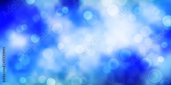 Obraz Light Blue, Green vector background with spots. Abstract illustration with colorful spots in nature style. Pattern for booklets, leaflets.