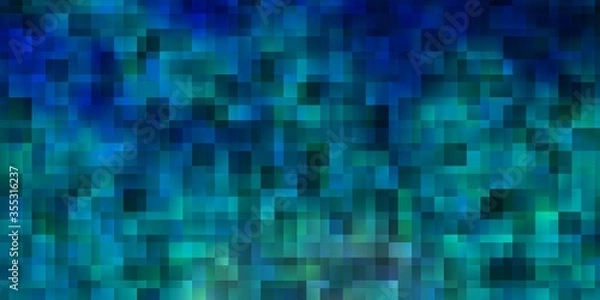 Obraz Light BLUE vector texture in rectangular style.