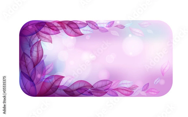 Obraz Abstract leafs vector background