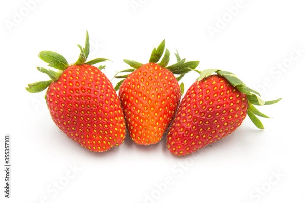 Obraz strawberries isolated on white background