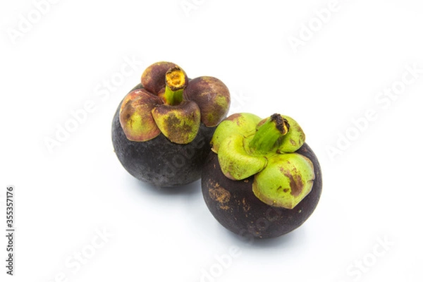 Obraz mangosteen on white background