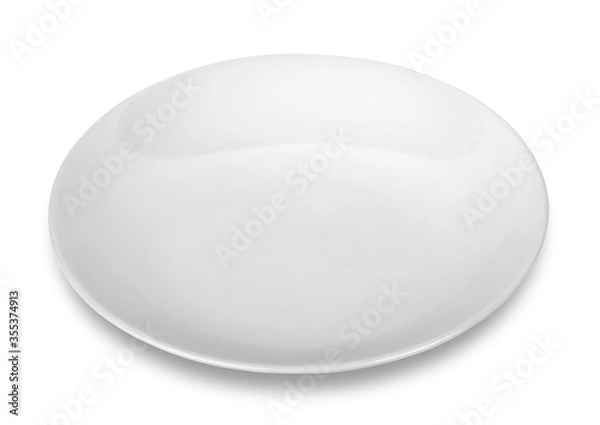 Obraz Empty ceramic round plate.