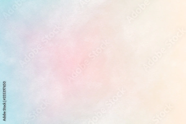 Fototapeta Multicolored pastel abstract background.Gentle tones paper texture. Light gradient.  The colour is soft and romantic.