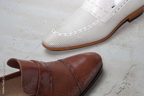 Fototapeta Luxury Leather Mens Shoe