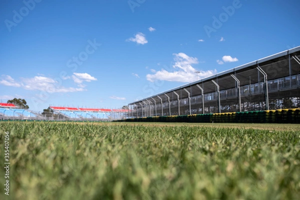 Fototapeta View From a Motorsports Racing Track