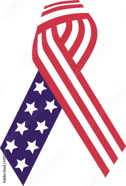 Obraz usa ribbon