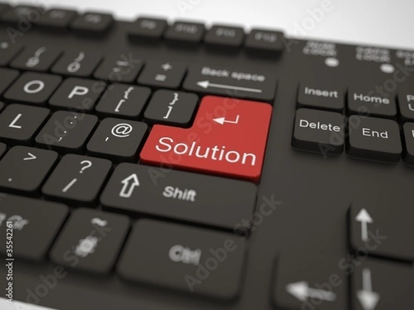 Obraz Teclado - solution