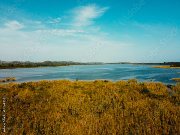 Fototapeta lake and sky