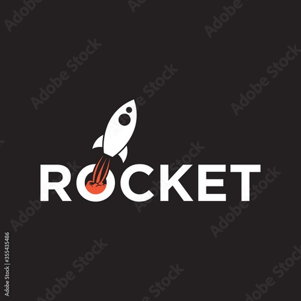 Obraz Rocket Logo Icon Design Vector