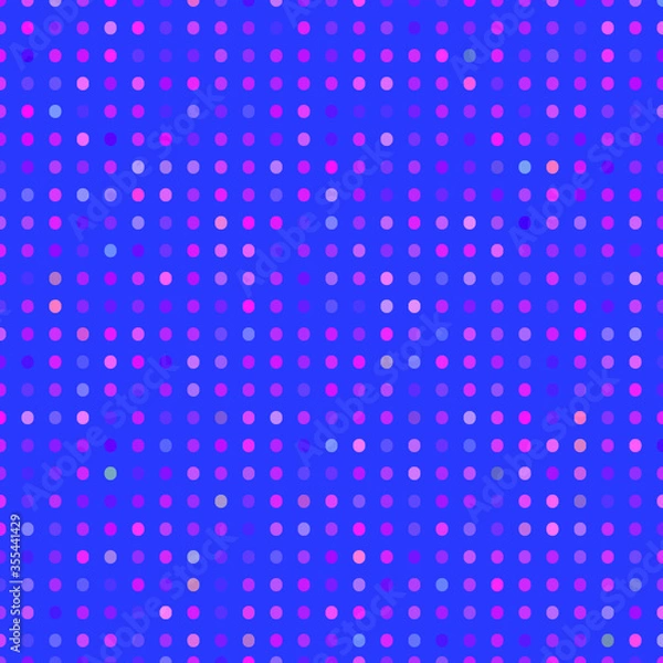 Fototapeta color seamless vector pattern. Abstract repeatable colorful dots on blue background, pattern. Seamlessly repeatable.