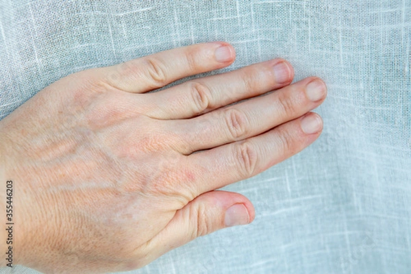 Fototapeta showing your nails after a manicure