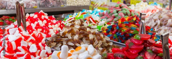 Fototapeta colorful candy canes