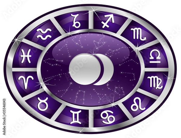 Fototapeta zodiac oval