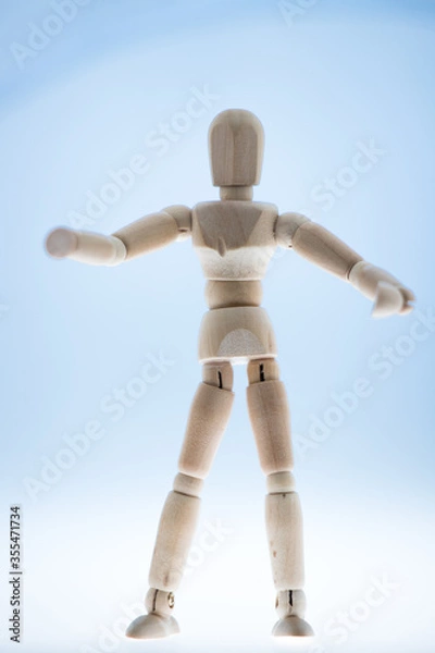 Fototapeta 立っている可愛いデッサン人形