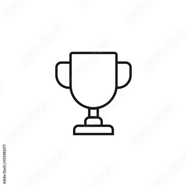 Obraz winner cup icon vector