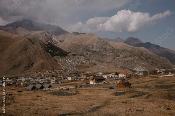 Obraz the view on Kazbegi mountains