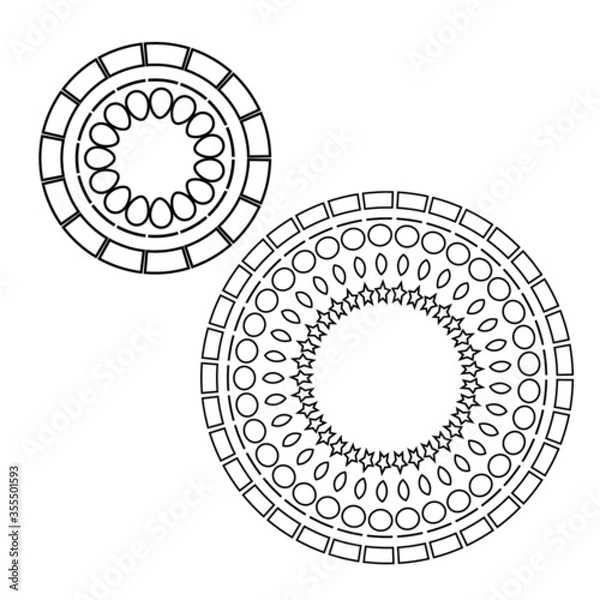 Fototapeta round lace ornament