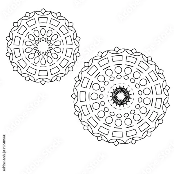 Fototapeta round lace ornament