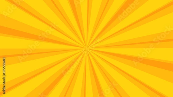 Obraz Pop art retro comic speech bubble on colorful dotted and rays backgrounds. Comics page, advertisement frame, poster. 