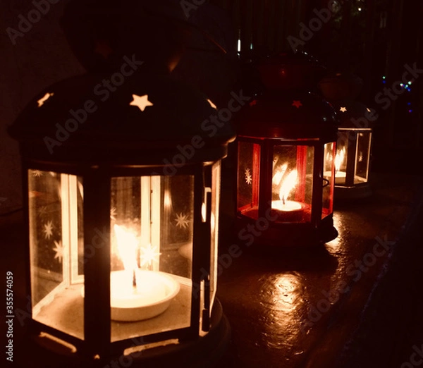 Fototapeta FAROLES DE NAVIDAD