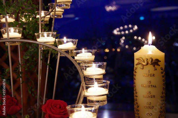 Fototapeta 披露宴のキャンドル