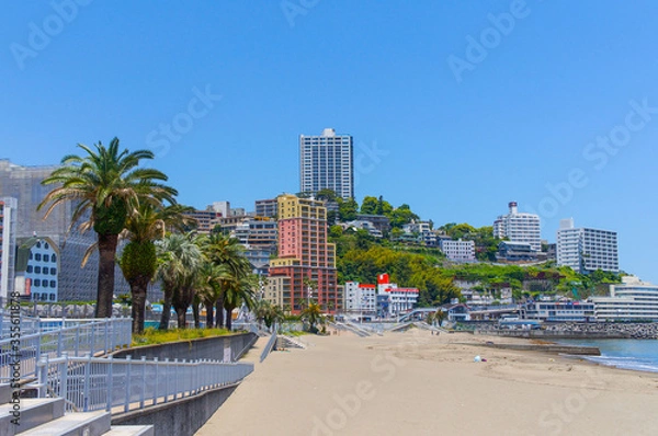 Fototapeta 静岡県熱海のビーチ