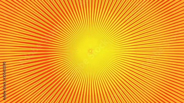 Fototapeta Radiating Lines in Circle Form .  Vector Illustration . Abstract Geometric ,Striped background