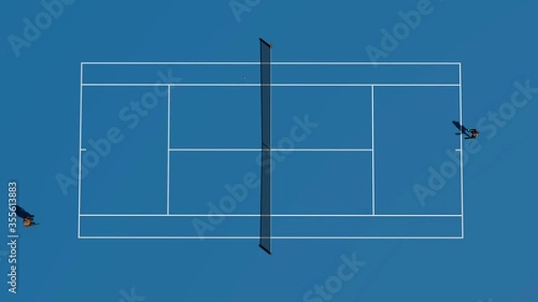 Obraz Blue tennis court 