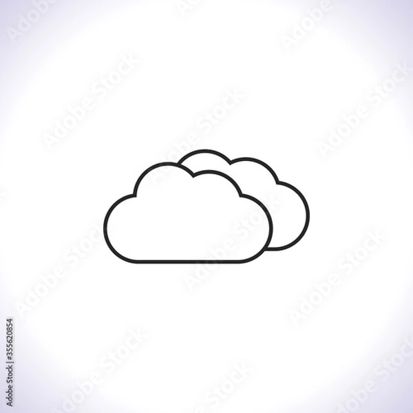 Fototapeta cloud Vector icon . Lorem Ipsum Illustration design
