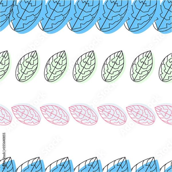Fototapeta Cute hand-drawn flower seamless pattern.  Can use for print, template, fabric, presentation, textile, banner, poster, wallpaper, digital paper.